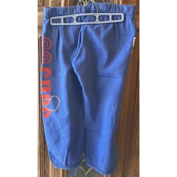 PINK Victoria's Secret Chicago Cubs Blue Logo Sweatpants Small MLB 7/8th Love - Picture 5 of 8